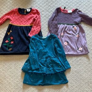 Lot of 3 Hanna Andersson dresses size 100
